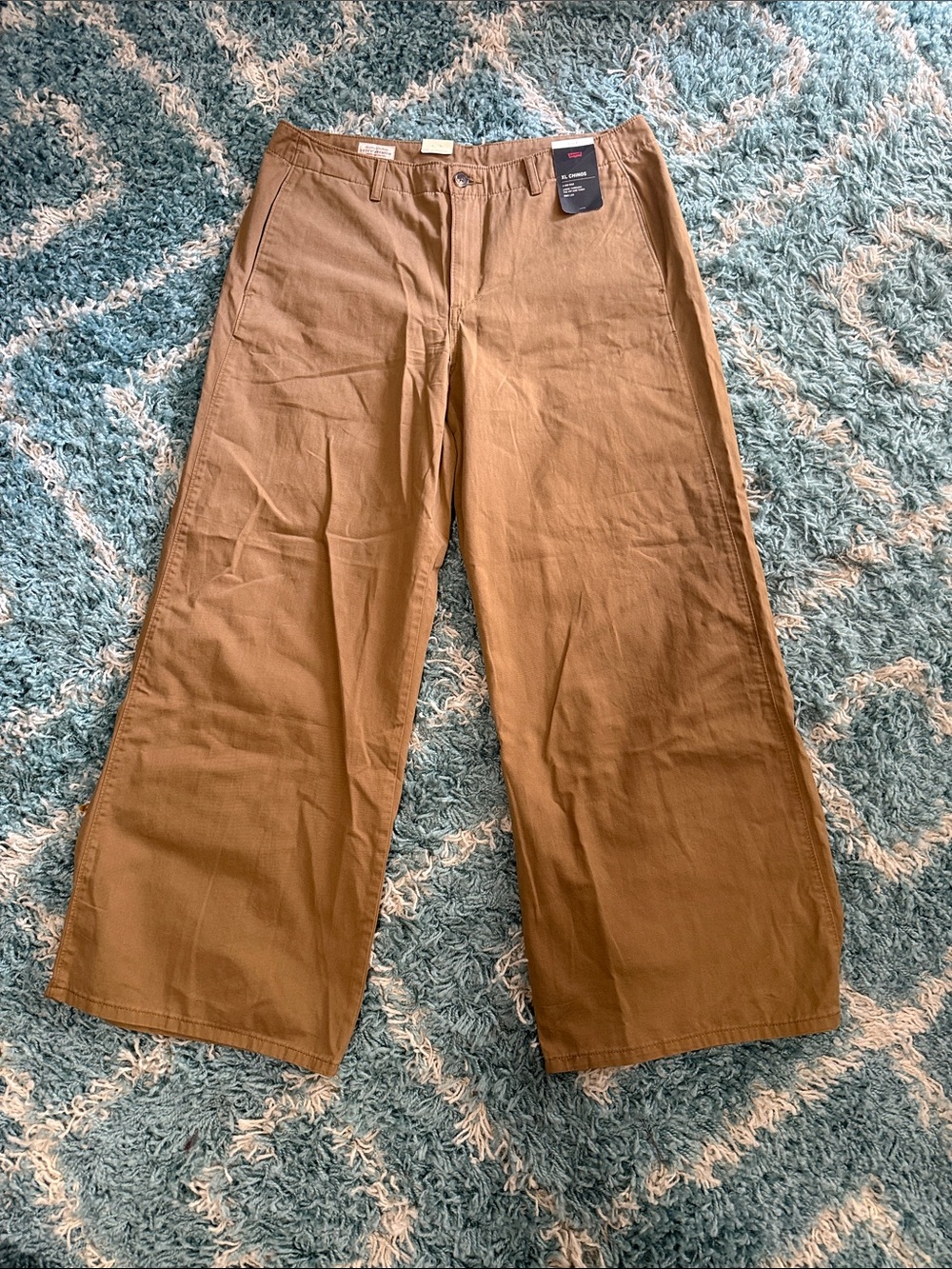 Levi's Wide-Leg Chino Pants in Tan Brown
